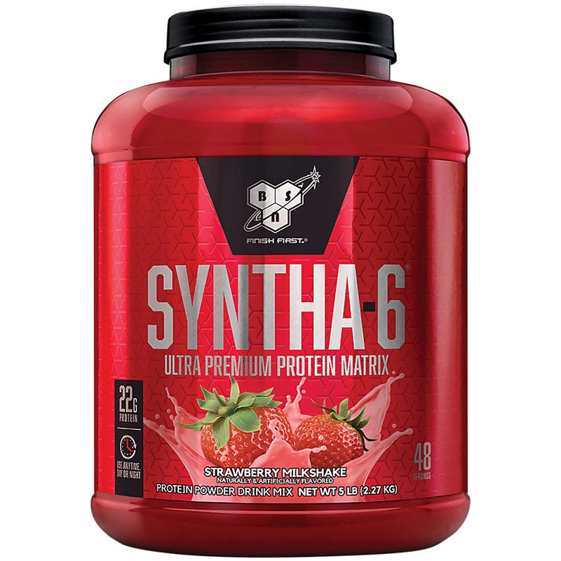 美国BSN Syntha-6蛋白粉健身增健肌粉6六重矩阵乳清缓释蛋白粉5磅