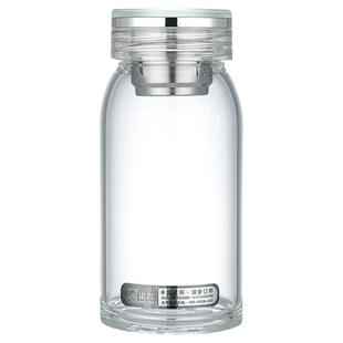 诺岩新款大肚玻璃杯大容量茶杯加厚单层水杯高硼硅玻璃大肚杯透明