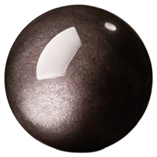 庆祥泰天然银曜石散珠女彩虹眼乌金黑曜石手串diy水晶配件银珠子