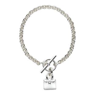 925银制饰品铂金/凯莉/康康包造型极简风欧美轻奢高级感手环手链