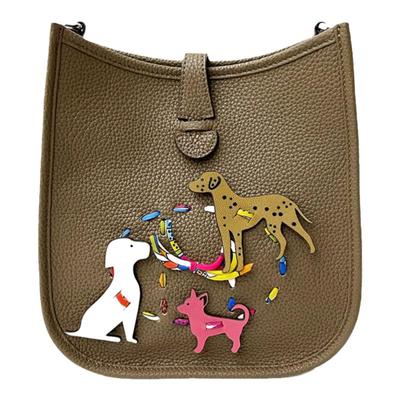 CTANDJIM女包大象灰有趣小斜挎包