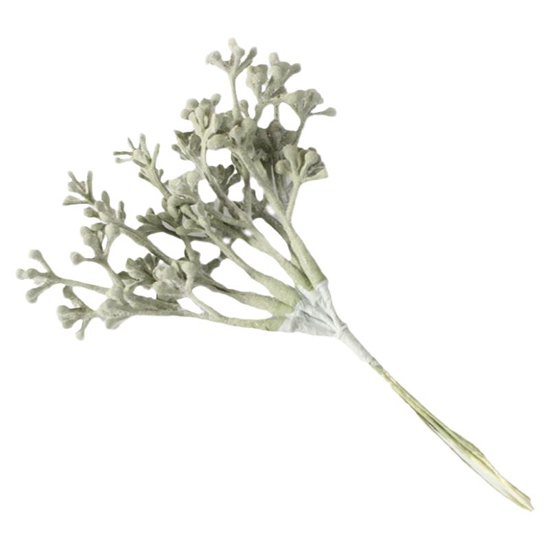 仿真植物 六叉蕾小把束 diy手工花环草帽装饰材料 婚庆拍摄道具