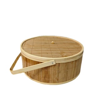 中秋礼盒包装伴手礼手提竹编国风公司中秋礼品包装盒礼物盒空盒