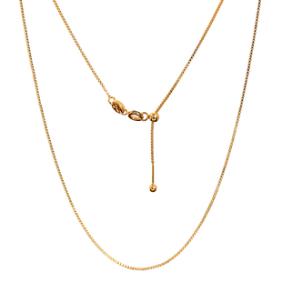 针式万能吊坠替换项链女款盒子素链条可调节纯银色金色项链串珠链