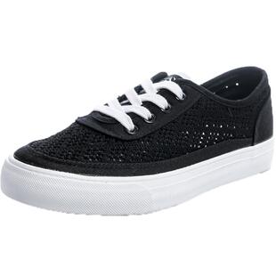 人本帆布鞋女夏季薄款黑色韩版板鞋透气网面百搭2026新款镂空女鞋