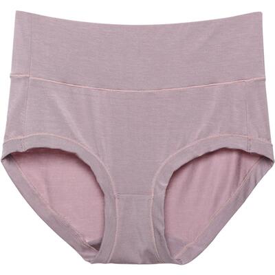 莫代尔透气大码高腰收腹女士内裤