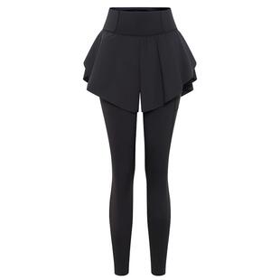 AIMER MOVE爱慕运动秋冬新品跑步假两件紧身健身长裤彳亍MOLG0011