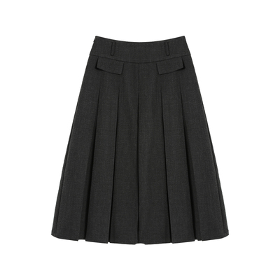 调性回归西装百褶半身裙女a字裙