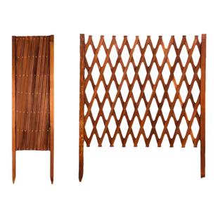 防腐木围栏栅栏户外花园庭院小院伸缩篱笆宠物阳台装饰护栏爬藤架