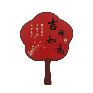 泽林新款中式古风卡片中式国风祝福贺卡折扇插牌花店花艺鲜花装饰