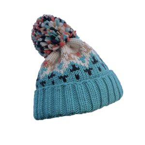 彩色保暖毛线帽女秋冬季护耳减龄可爱针织帽子百搭学生毛球包头帽