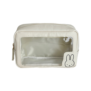 米菲化妆包便携外出大容量立体不塌可爱防水透明洗漱收纳包化妆品