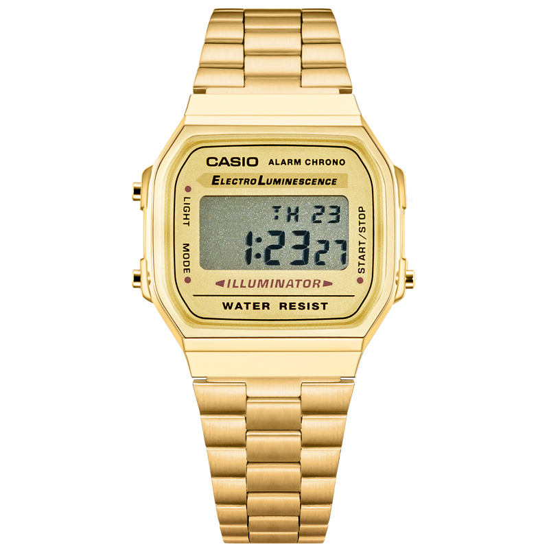 卡西欧(CASIO)手表男款学生电子表复古方块小银表A159WA-N1/F-91W