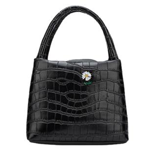 女包2023新款鳄鱼纹手提包百搭防水戴妃包化妆包袋手机包零钱包女