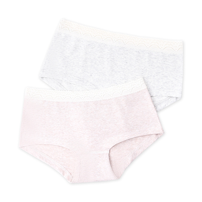 棉元素女士内裤粉色中腰