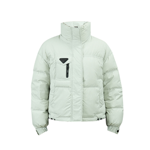 立领短款羽绒服女装冬装防风保暖小个子时尚极简大码外套2025新品