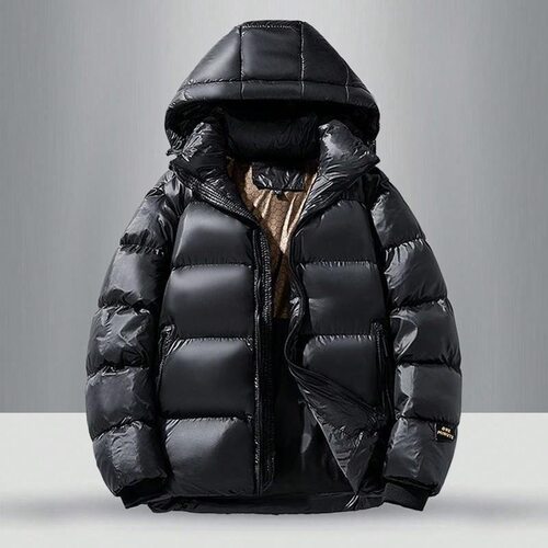 E 87143 Black Gold Winter Hooded Jacket 黑金棉服 跨境欧