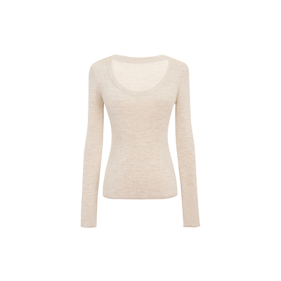 POET WONG【实穿至上】B入!100羊毛德国进口扬子纱圆领打底衫针织