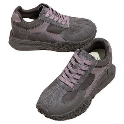 snowelf~内增高百搭加绒德训鞋女