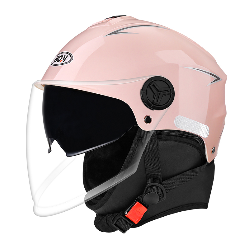 电动车头盔女3C四季通用冬季保暖男士半盔可拆围脖护耳可拆安全帽