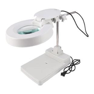 20倍高清高倍台式放大镜带LED灯10倍雕刻修表主板维修用工作台灯