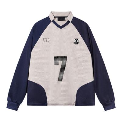 长袖原创潮牌青年球衣长袖T恤