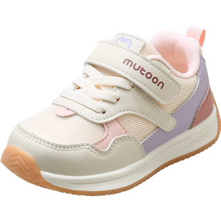 牧童女童运动鞋2025秋冬新款轻便减震儿童休闲鞋时尚撞色男童鞋子