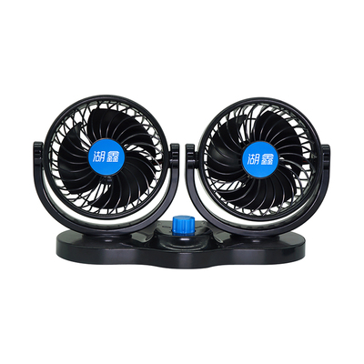 湖鑫双头车载风扇铜芯电机大风力