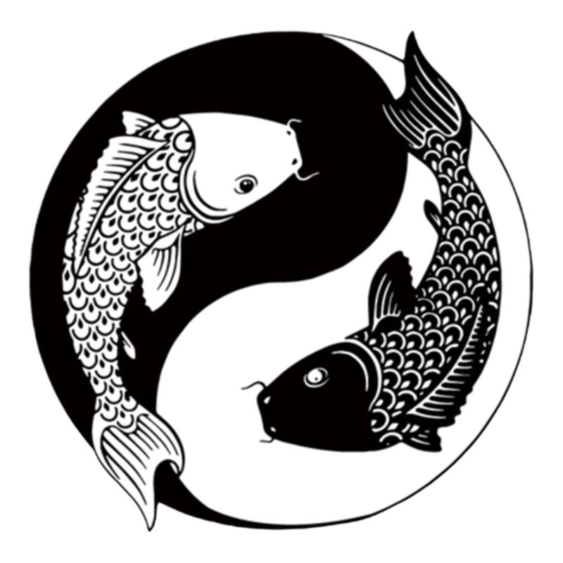 中式武馆墙贴纸八卦图防水墙贴纸