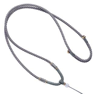 项链平安扣玉佩唐卡绳子吊坠挂绳男士男高档吊坠绳手工编织吊坠绳