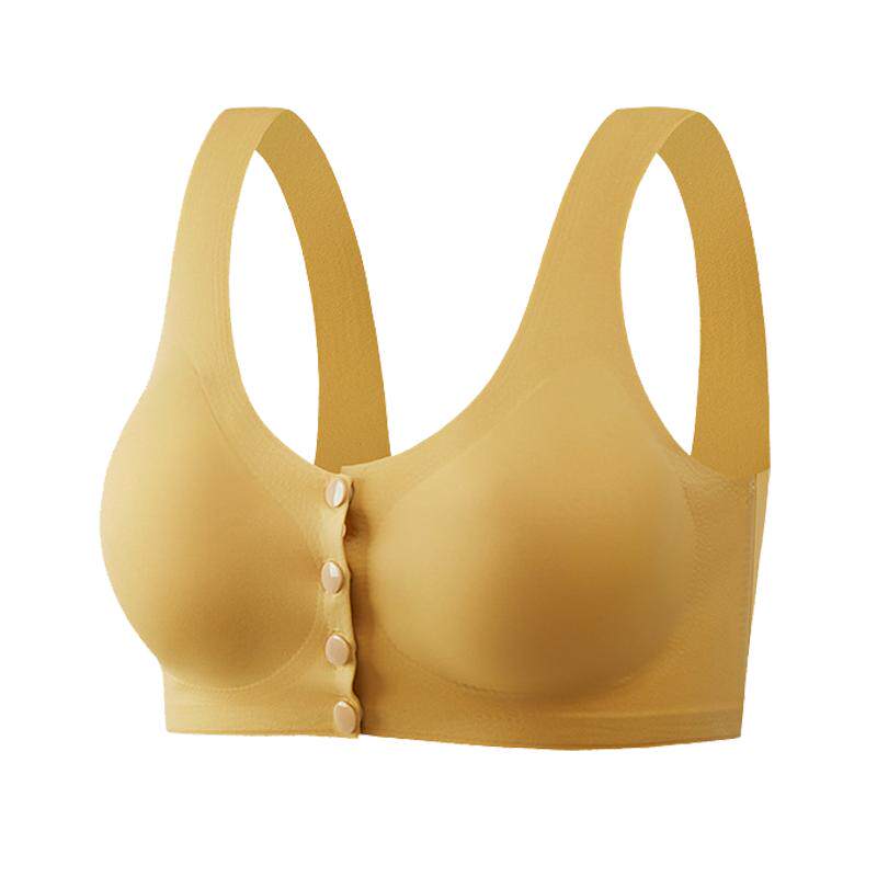 【送妈妈】老年人前扣内衣女大码无痕无钢圈聚拢收副乳背心式文胸