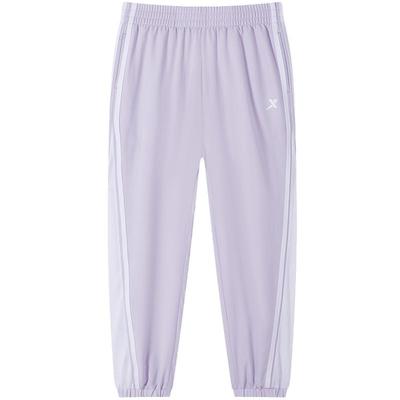 特步童装女速干裤子薄款长20