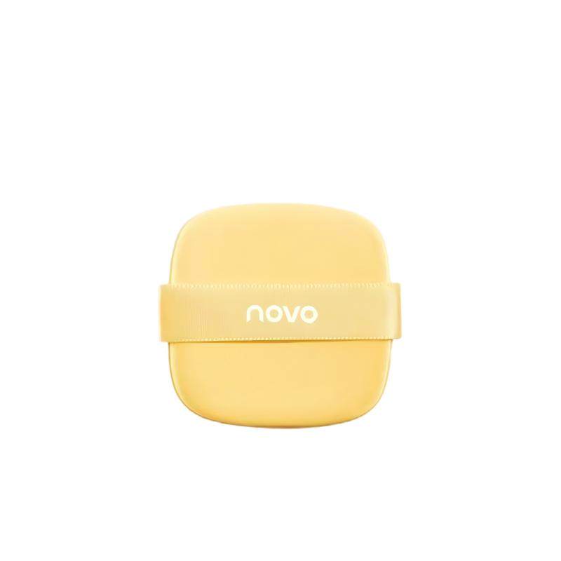 NOVO黄油粉扑粉底液专用棉花糖粉饼干湿两用加厚粉扑收纳盒美妆蛋