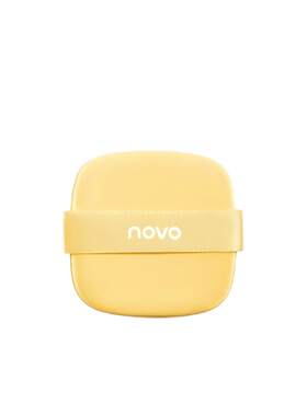 NOVO黄油粉扑粉底液专用棉花糖粉饼干湿两用加厚粉扑收纳盒美妆蛋