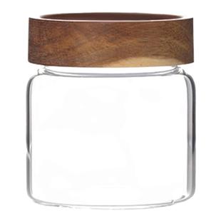 食品级玻璃泡酒罐实木盖密封罐青梅酒杨梅酒果酒发酵罐家用酿酒瓶