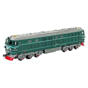 轨道小火车配件绿皮车厢东风火车头集装箱货车油罐车拖车模型玩具