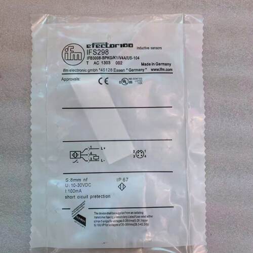 议价原装 德国易福门/IFM传感器 IFS298 IFB3008-BPKG/K1/V4A/US-