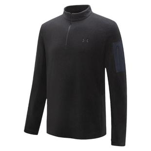 安德玛户外UA运动官方立领抓绒衣男徒步登山露营休闲保暖打底衣