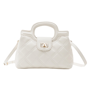 奥康女包2026新款菱格纹小方包女轻奢质感手提包优雅风单肩斜跨包