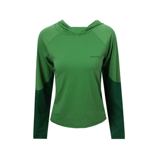 雪丘岛户外2025新款拼色速干衣拼色休闲徒步吸汗快干衣长袖T恤女