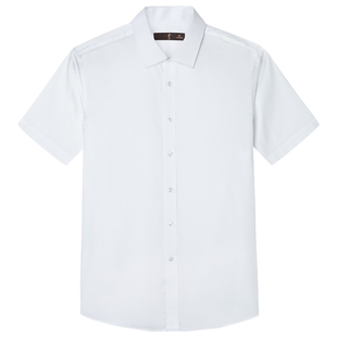 【无口袋】才子商务正装短袖衬衫男2025夏季新款职业上班白色衬衣