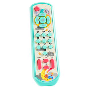 软牙胶仿真宝宝车钥匙婴儿音乐遥控器手机玩具可啃咬儿童按键探索