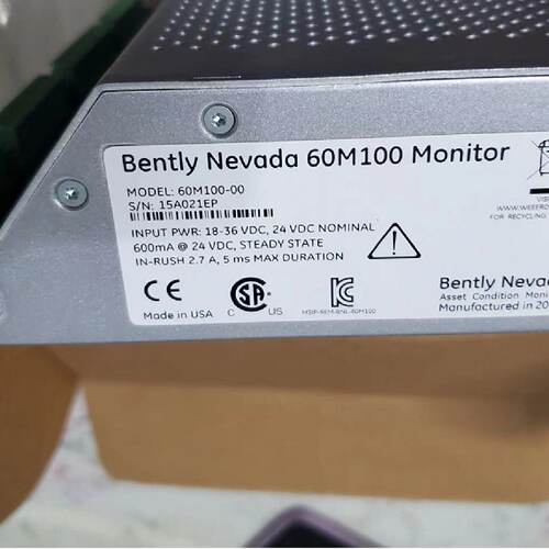 议价Bently Nevada 60M100 Monitor本特利控制器60M100-00 原装现