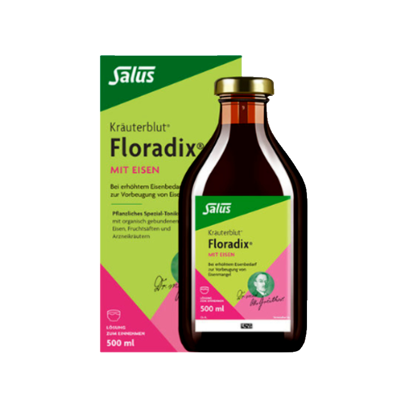 【自营】德国Floradix salus孕期铁元补铁绿元500ml/瓶营养剂亚铁