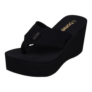 宝人厚底人字拖鞋女外穿2025夏季新款坡跟8cm增高5防滑夹脚凉拖鞋