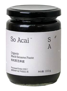 soacai有机黑芝麻酱吐司抹酱