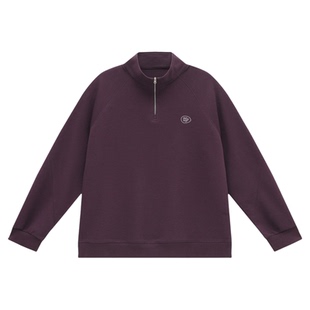 吕小虎ACTUP 2026华夫格立领卫衣男春季青少年半拉链打底长袖上衣