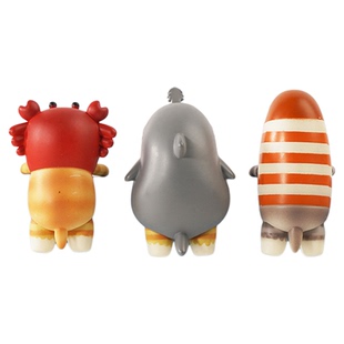 日系奇谭猫扭蛋猫福珊迪鲨鱼猫趴趴鲸鱼海鳗猫咪摆件盲盒玩具礼物