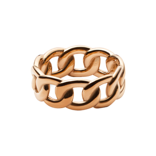 DW戒指男女同款 环链系列玫瑰金色镂空戒指饰品明星同款