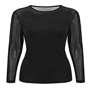 出口超薄网纱衣女式透视打底衫肤色紧身上衣舞蹈隐身修身肉色内衣